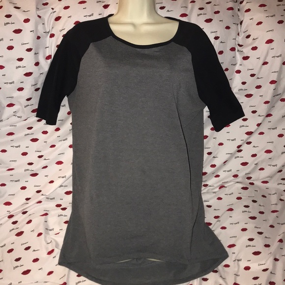 LuLaRoe XS black and grey top 💕 - Picture 2 of 5